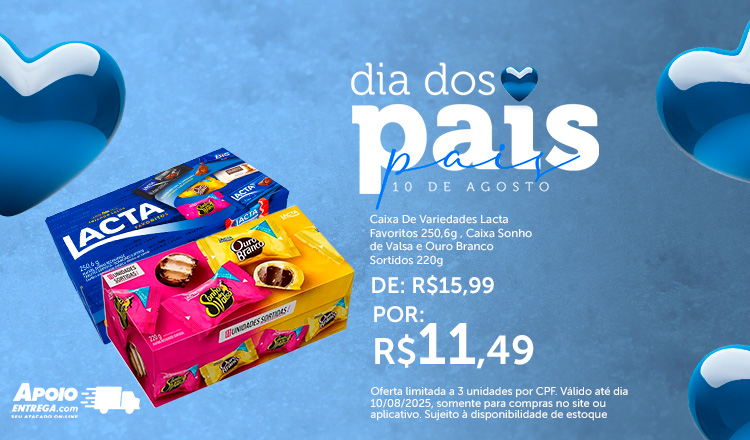 Caixa De Variedades Lacta Favoritos 250,6g até 10/08